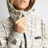 Rain Jacket leo splashes grey/sand