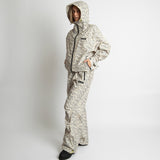Rain Jacket leo splashes grey/sand