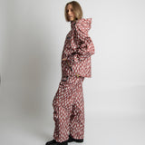 Rain Pants drops mauve/white