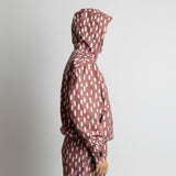 Rain Jacket drops mauve/white