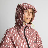 Rain Jacket drops mauve/white