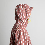 Rain Jacket drops mauve/white