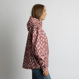 Rain Jacket drops mauve/white