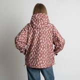 Rain Jacket drops mauve/white