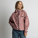 Rain Jacket drops mauve/white