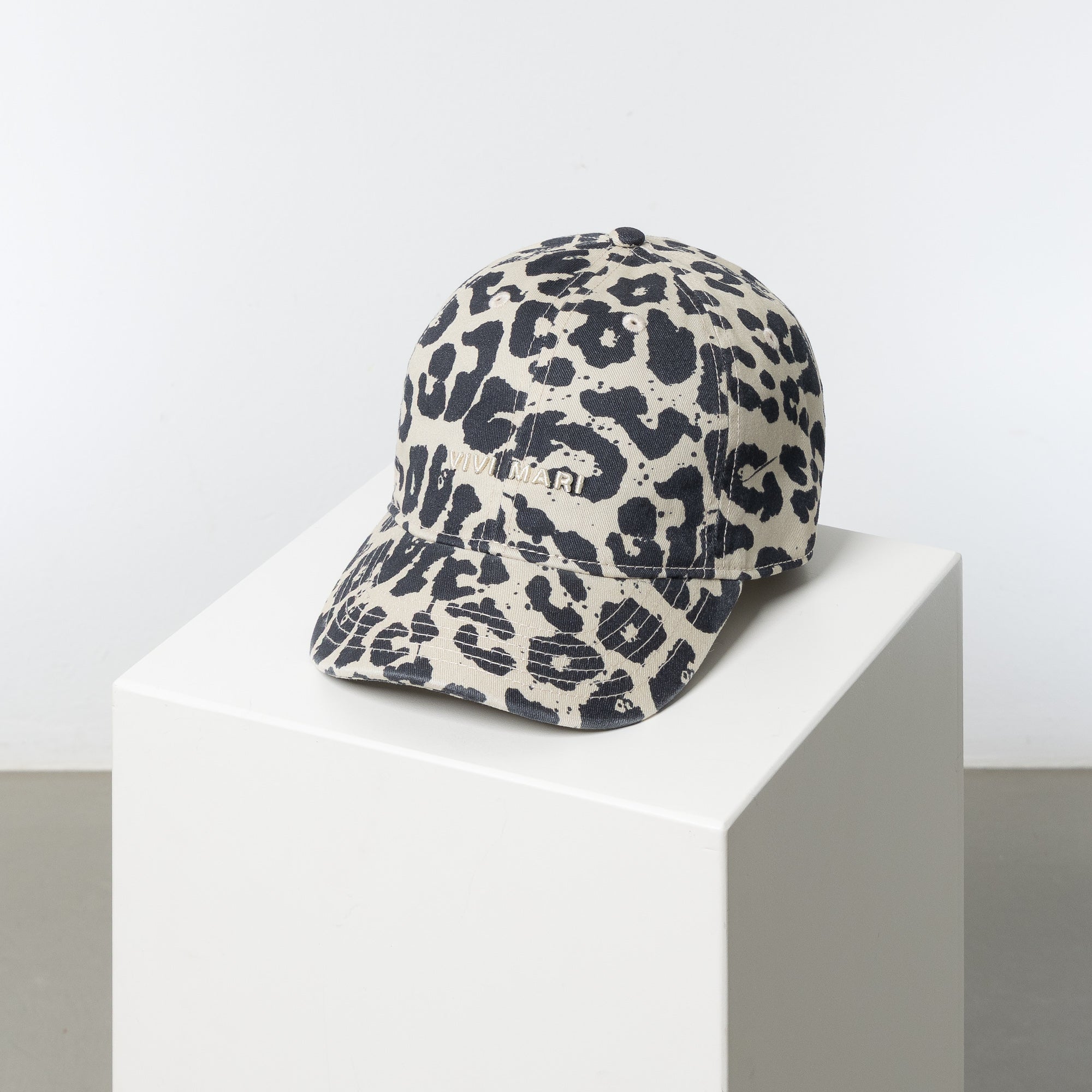 Cap leo splashes black - sand/sand - VIVI MARI