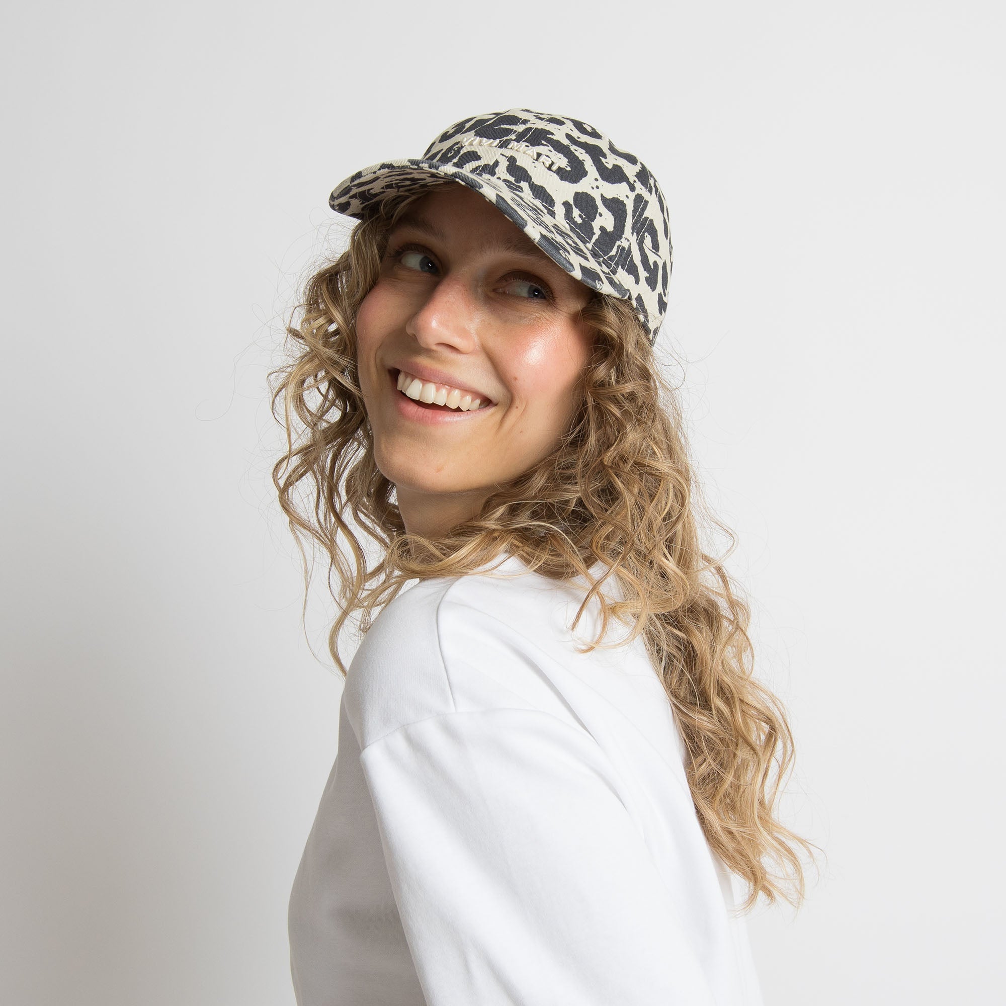 Cap leo splashes black - sand/sand - VIVI MARI