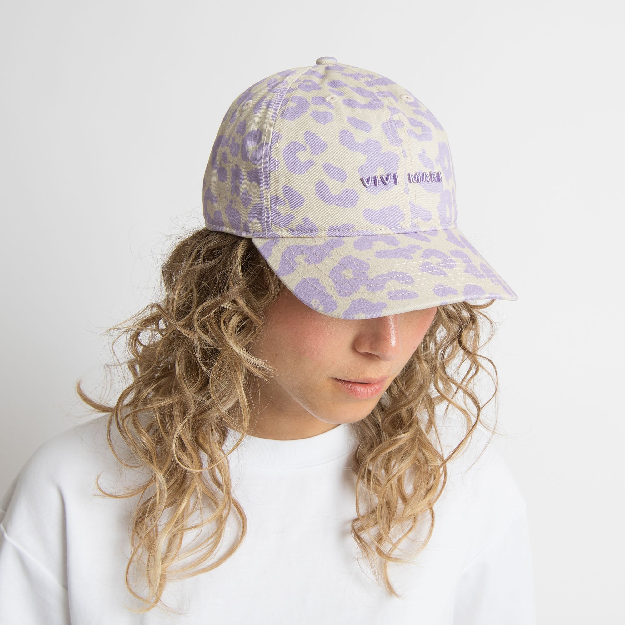 Cap leo splashes lavender - grey/lavender - VIVI MARI