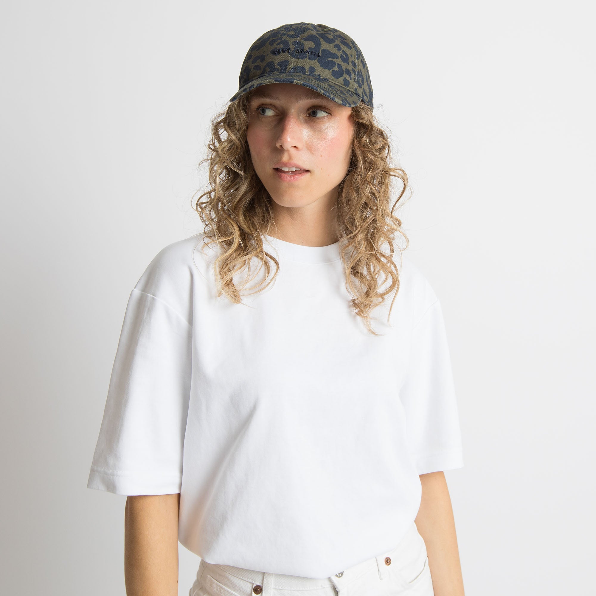 Cap leo splashes navy - olive/navy - VIVI MARI