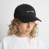 Cap solid black/sand - VIVI MARI