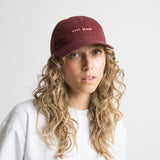 Cap solid wine red/soft pink - VIVI MARI