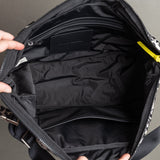 Padded Hip Bag oversized - leo splashes black/sand - VIVI MARI