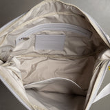 Padded Hip Bag oversized - leo splashes grey/sand - VIVI MARI