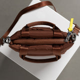 padded tote bag mini + strap basic woven slim - tan - VIVI MARI