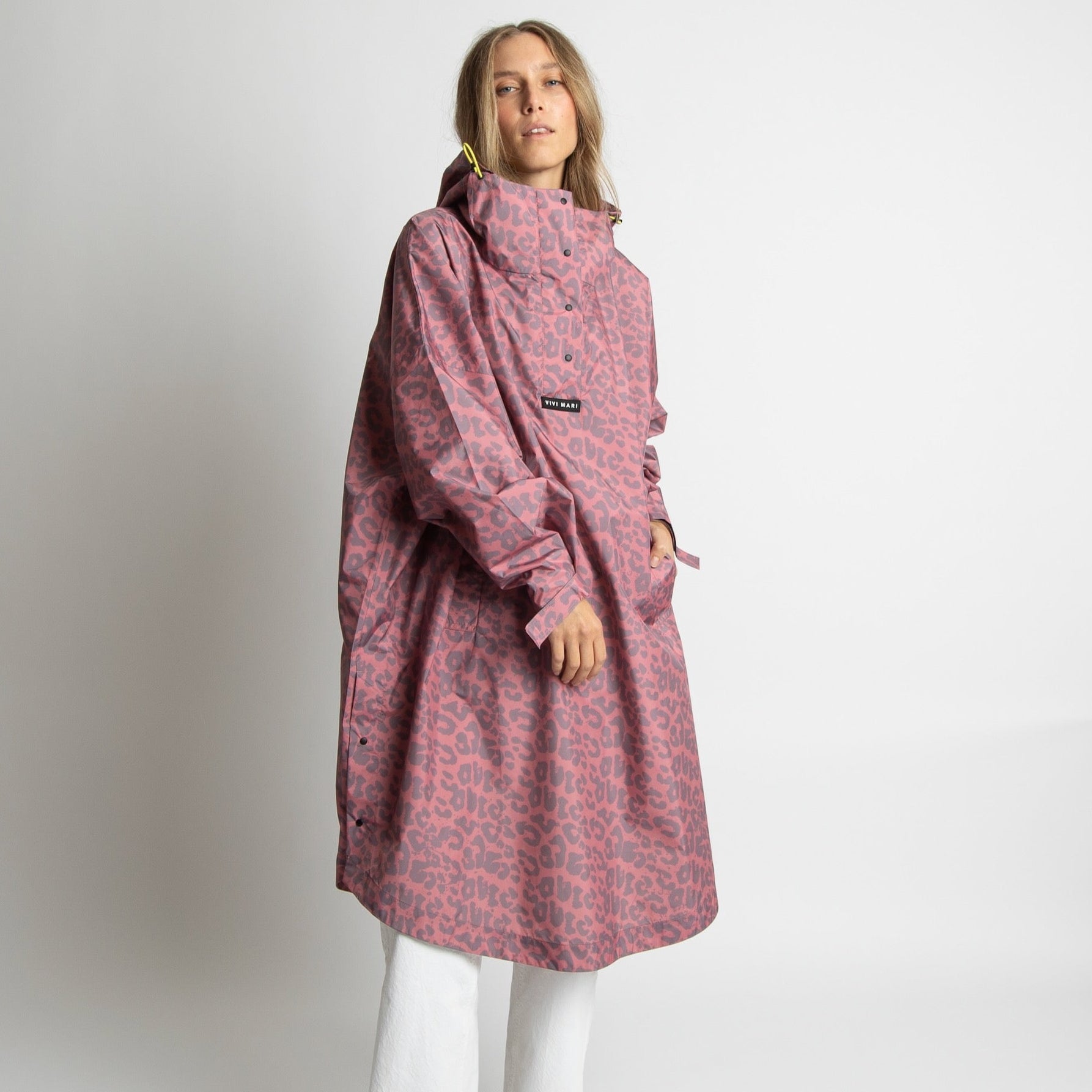 Raincoat leo splashes ash plum/light berry - VIVI MARI