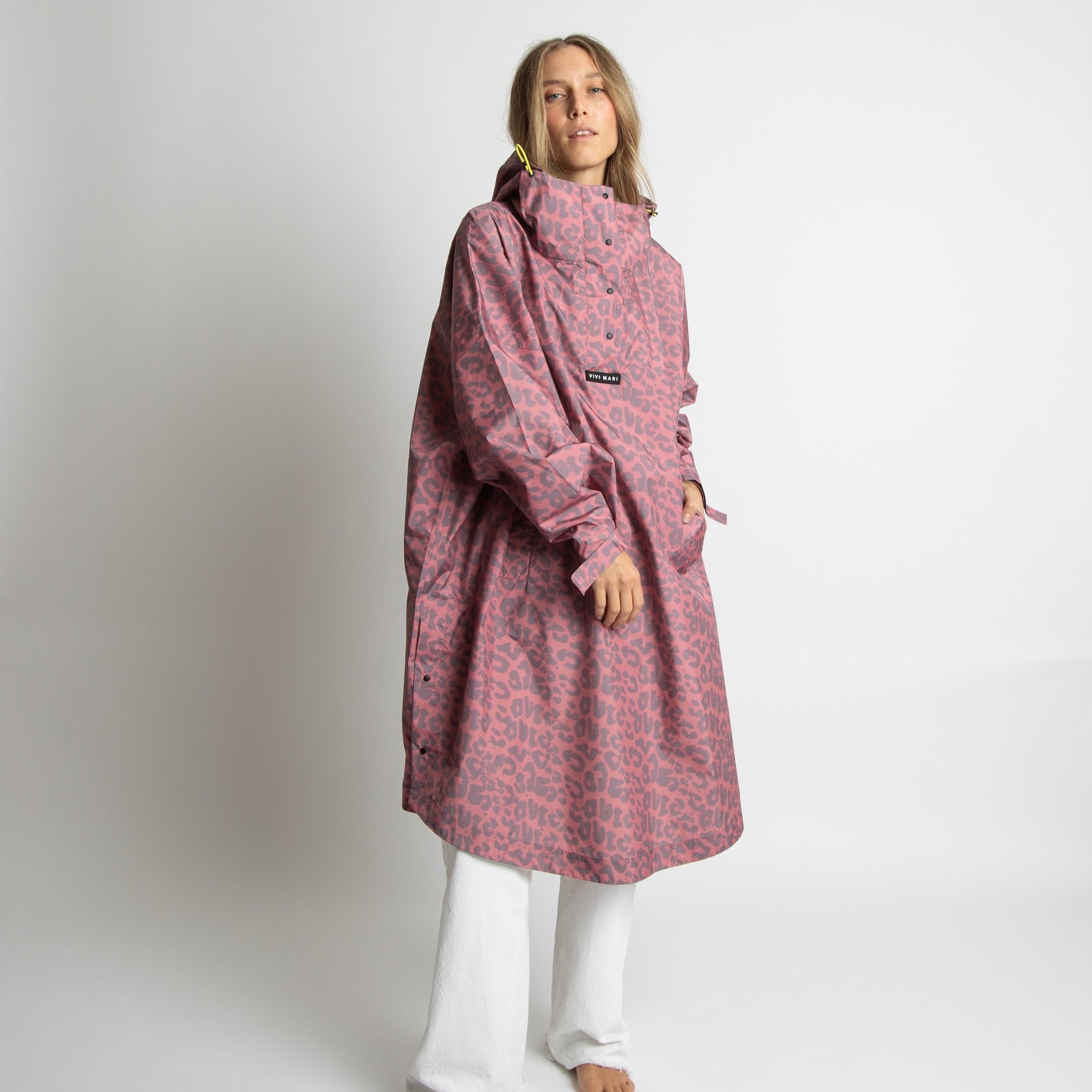 Raincoat leo splashes ash plum/light berry - VIVI MARI