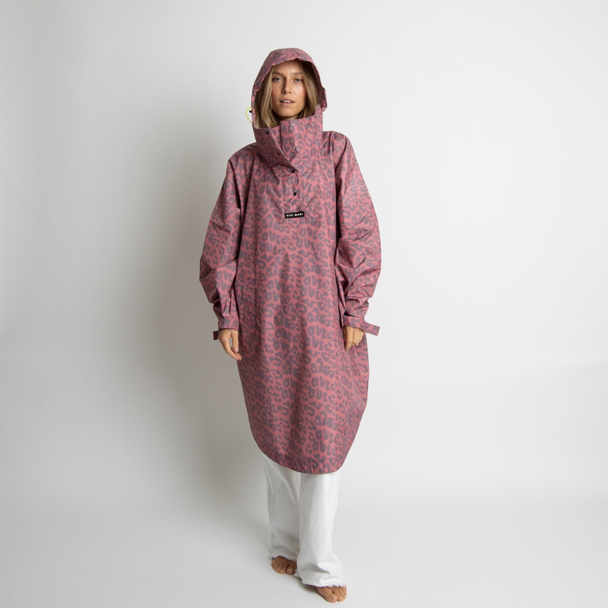 Raincoat leo splashes ash plum/light berry - VIVI MARI