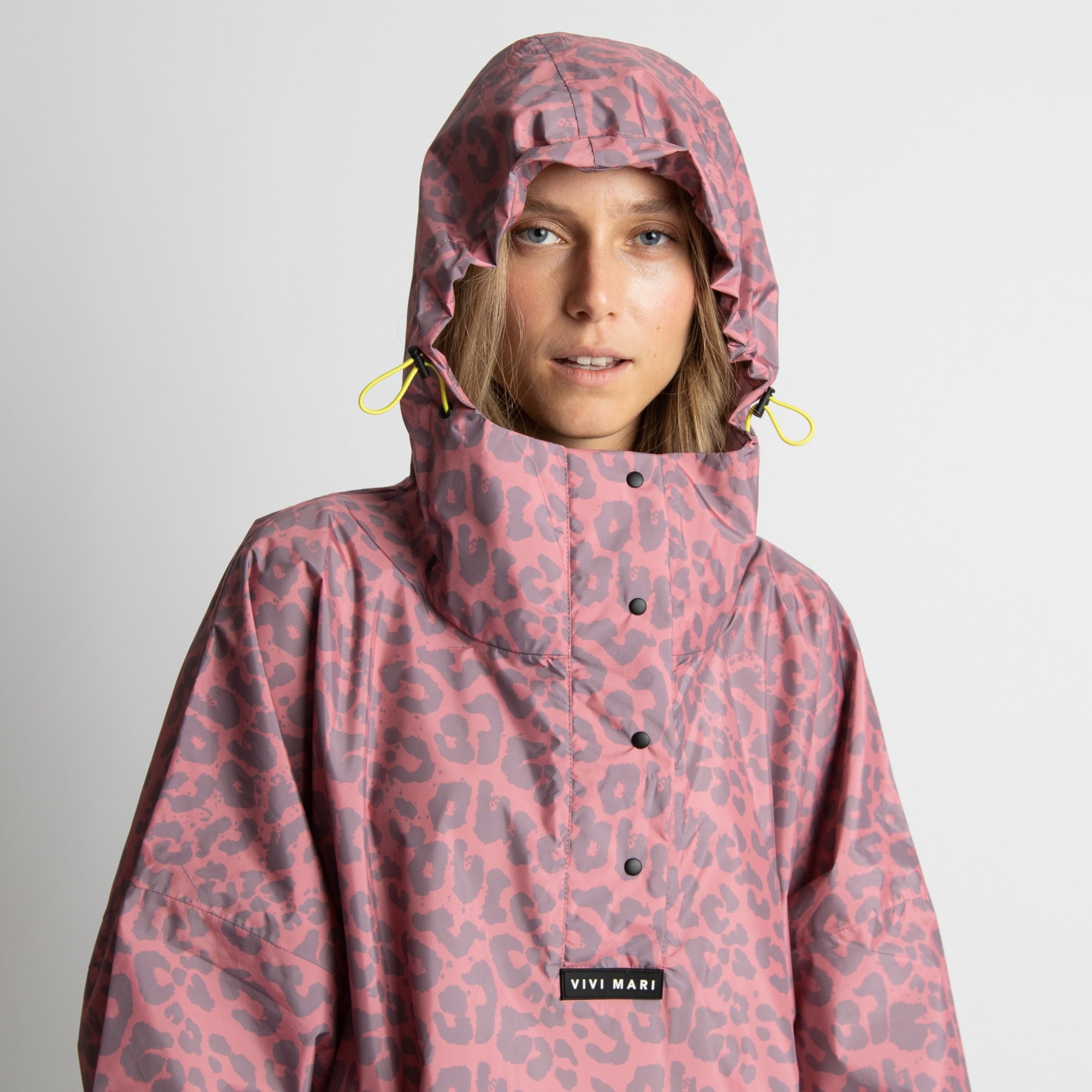 Raincoat leo splashes ash plum/light berry - VIVI MARI