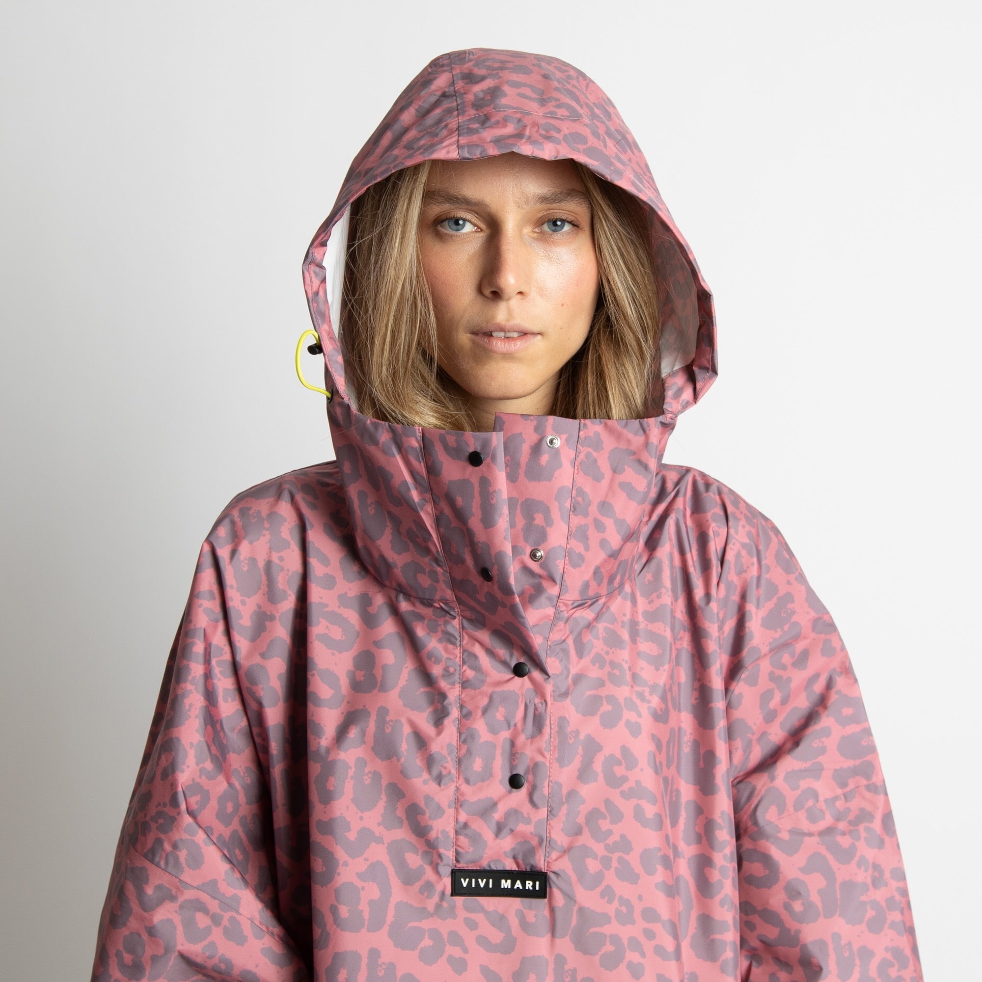 Raincoat leo splashes ash plum/light berry - VIVI MARI