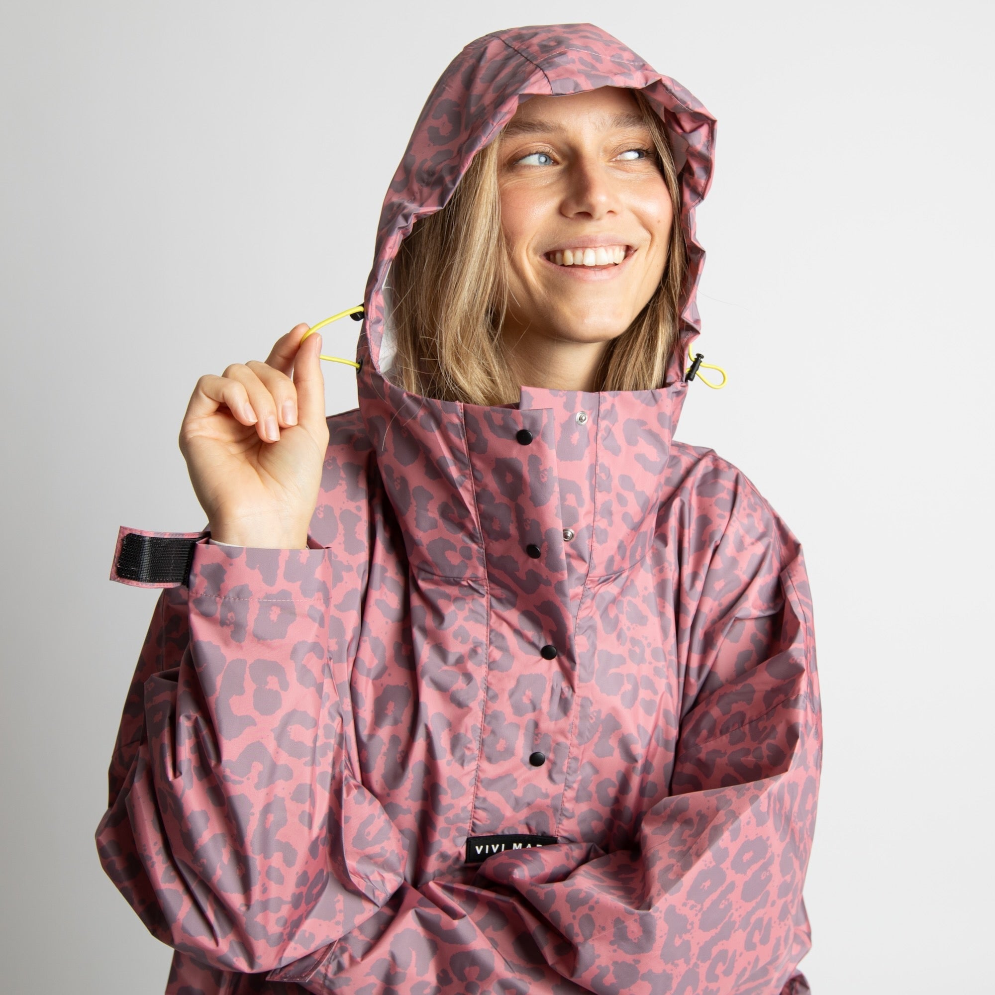 Raincoat leo splashes ash plum/light berry - VIVI MARI