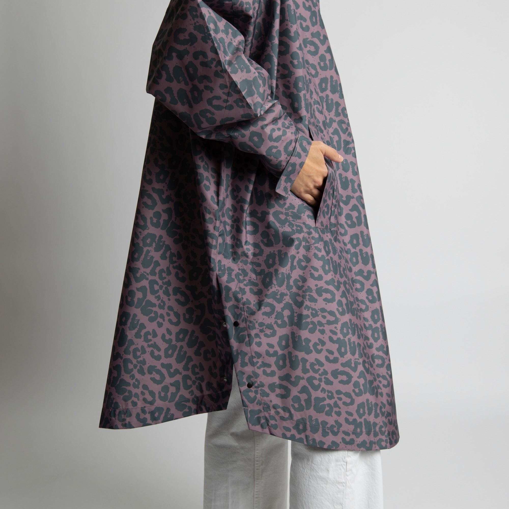 Raincoat leo splashes dark grey/ash plum - VIVI MARI
