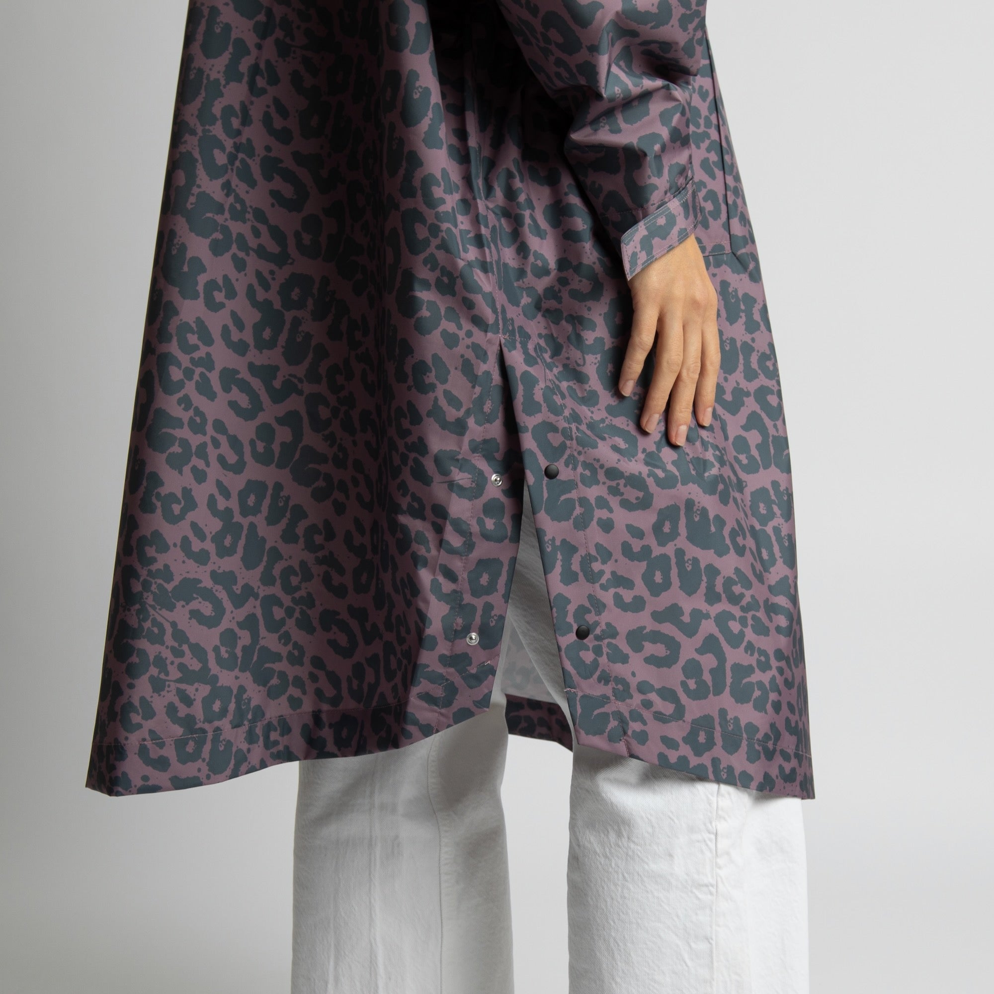 Raincoat leo splashes dark grey/ash plum - VIVI MARI