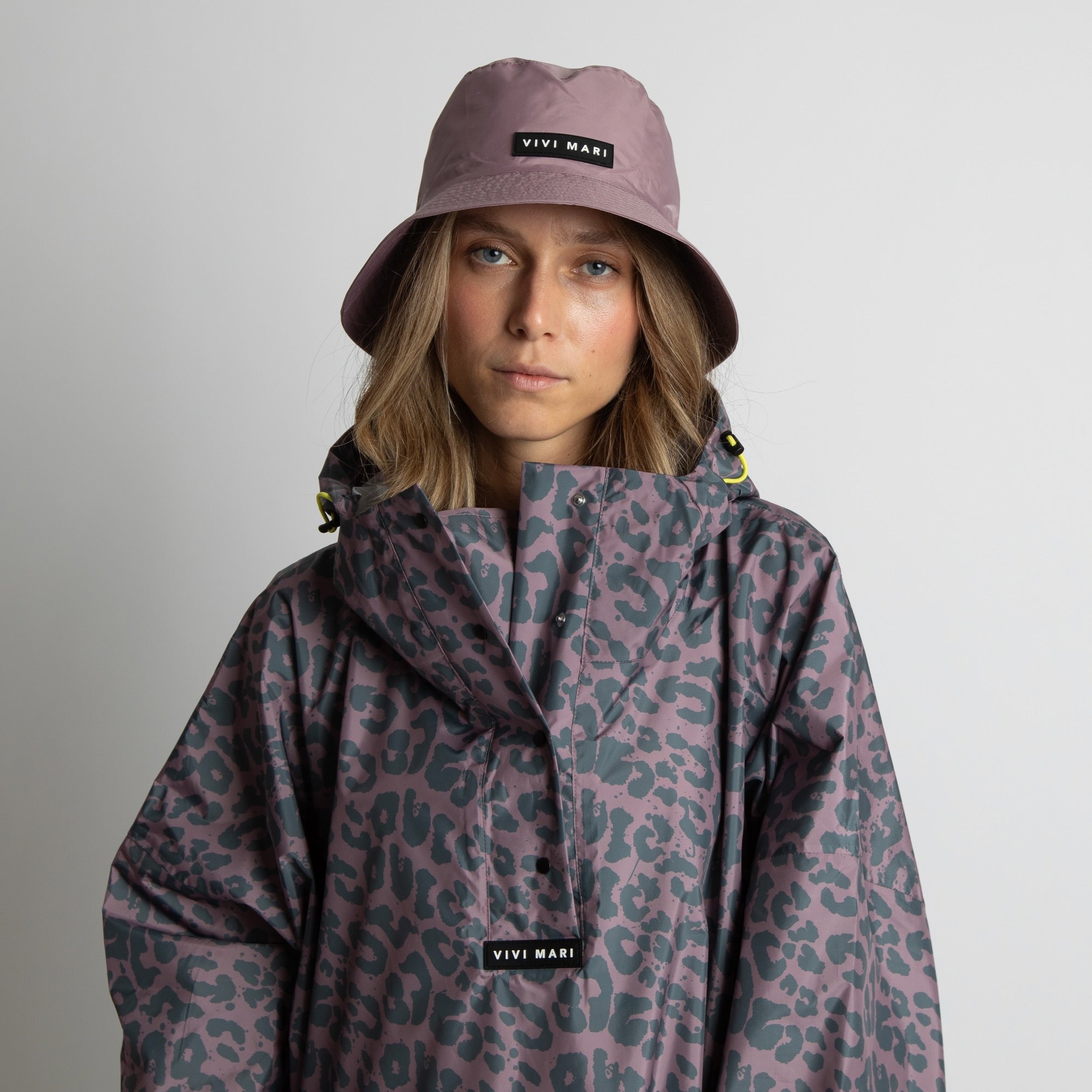 Raincoat leo splashes dark grey/ash plum - VIVI MARI