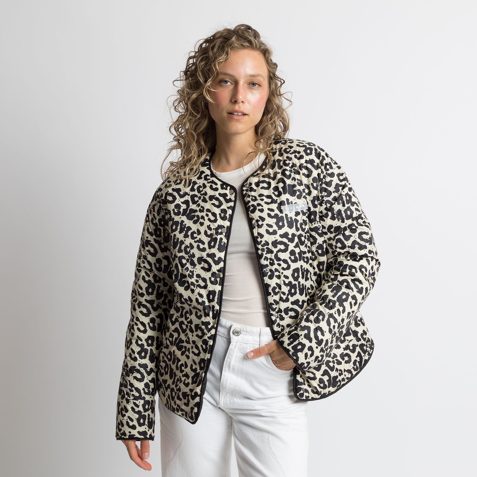 Ultra Light Puffer Jacket black/leo black - sand - VIVI MARI
