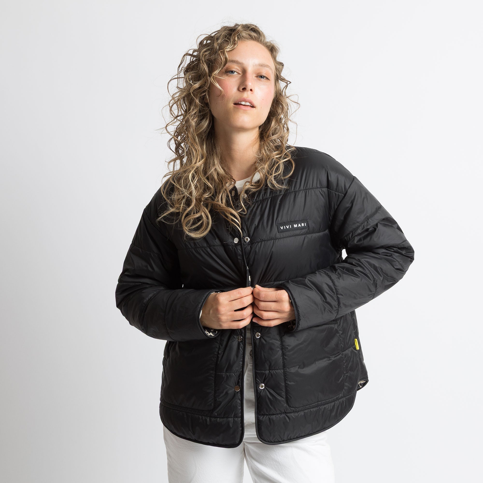 Ultra Light Puffer Jacket black/leo black - sand - VIVI MARI