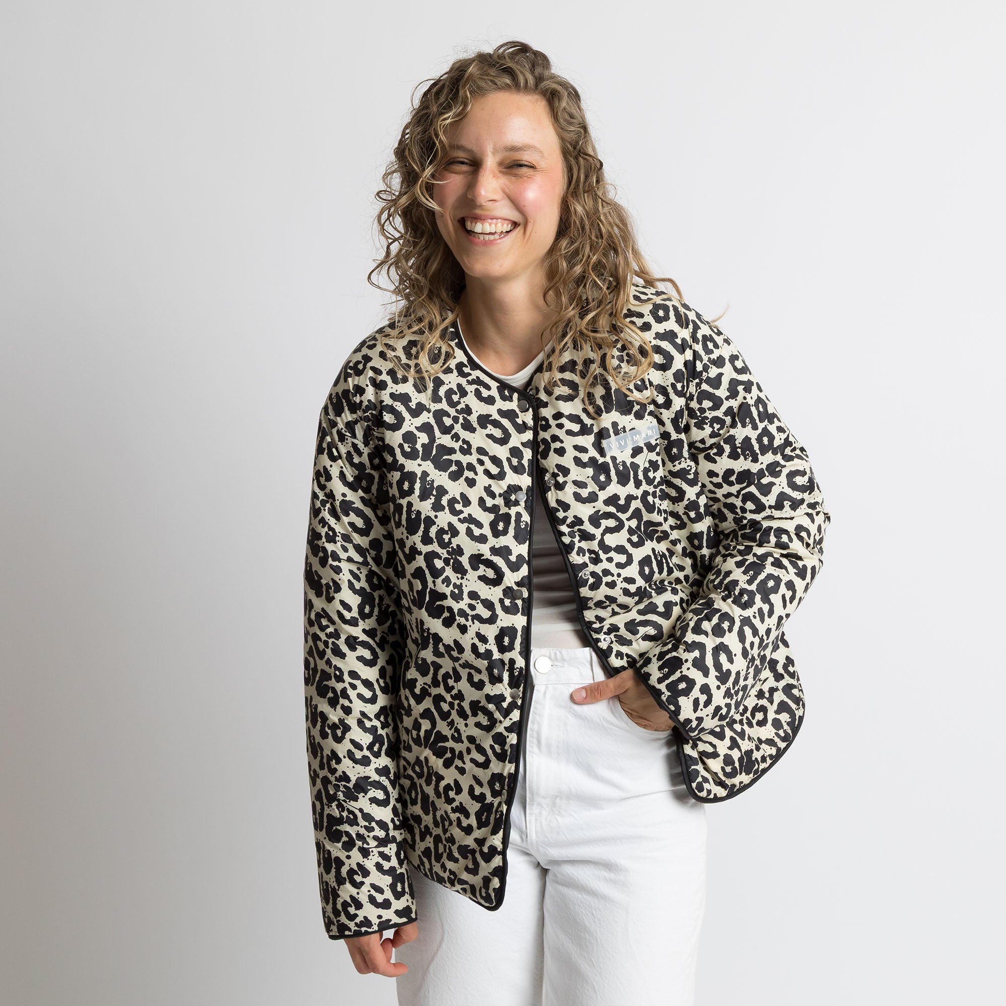 Ultra Light Puffer Jacket black/leo black - sand - VIVI MARI
