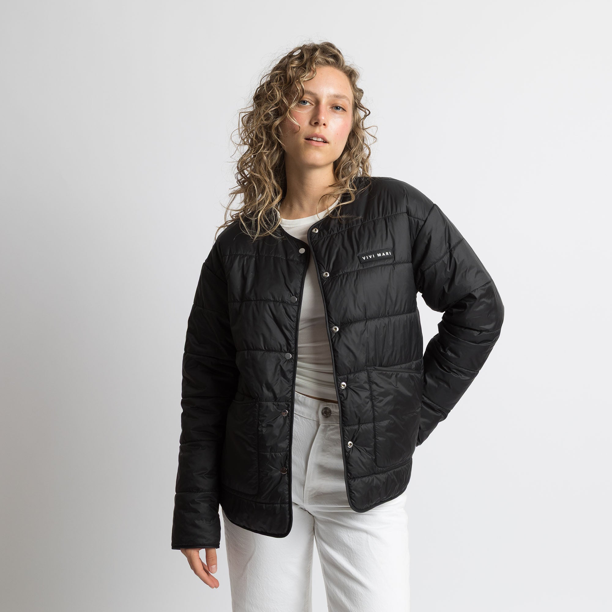Ultra Light Puffer Jacket black/leo black - sand - VIVI MARI