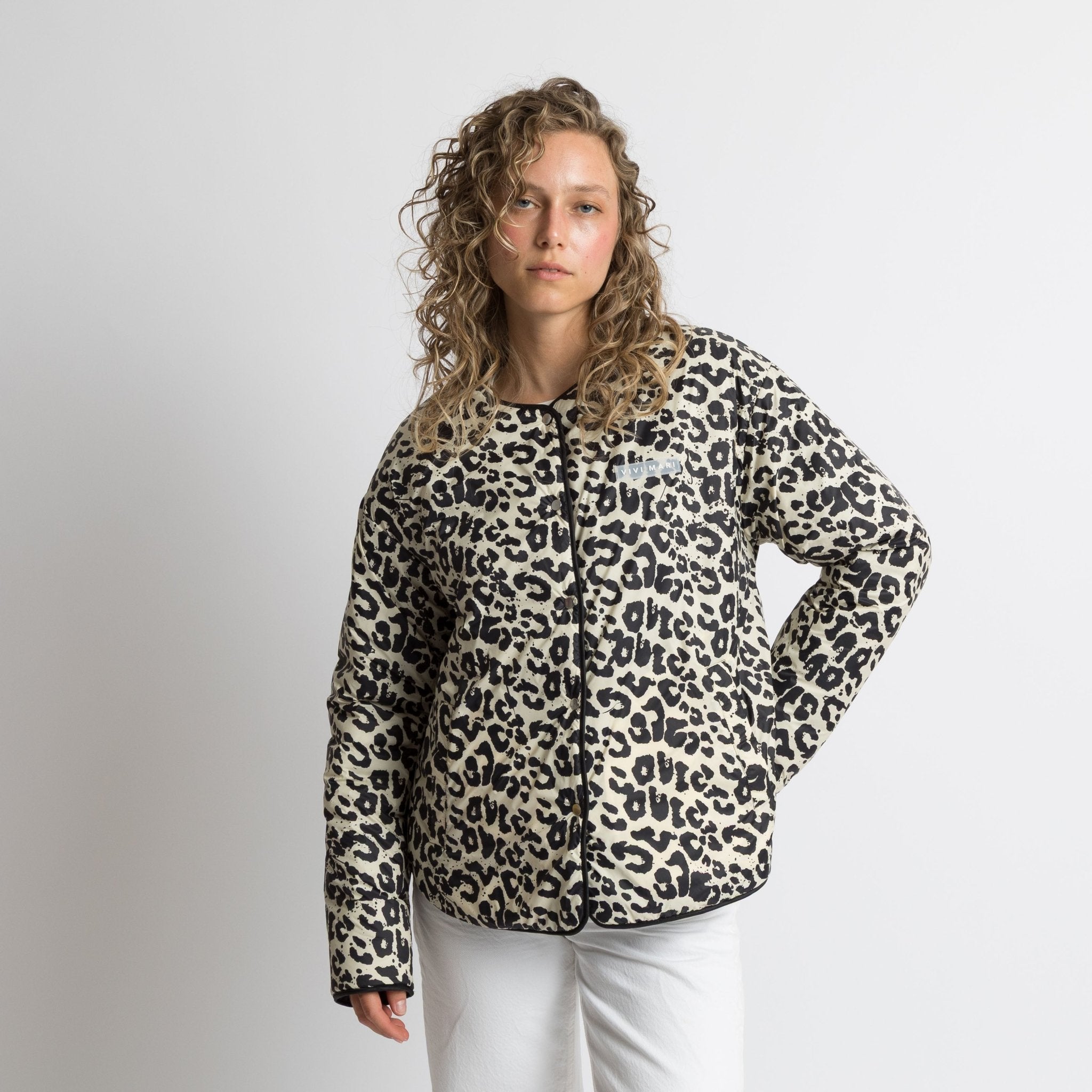 Ultra Light Puffer Jacket black/leo black - sand - VIVI MARI