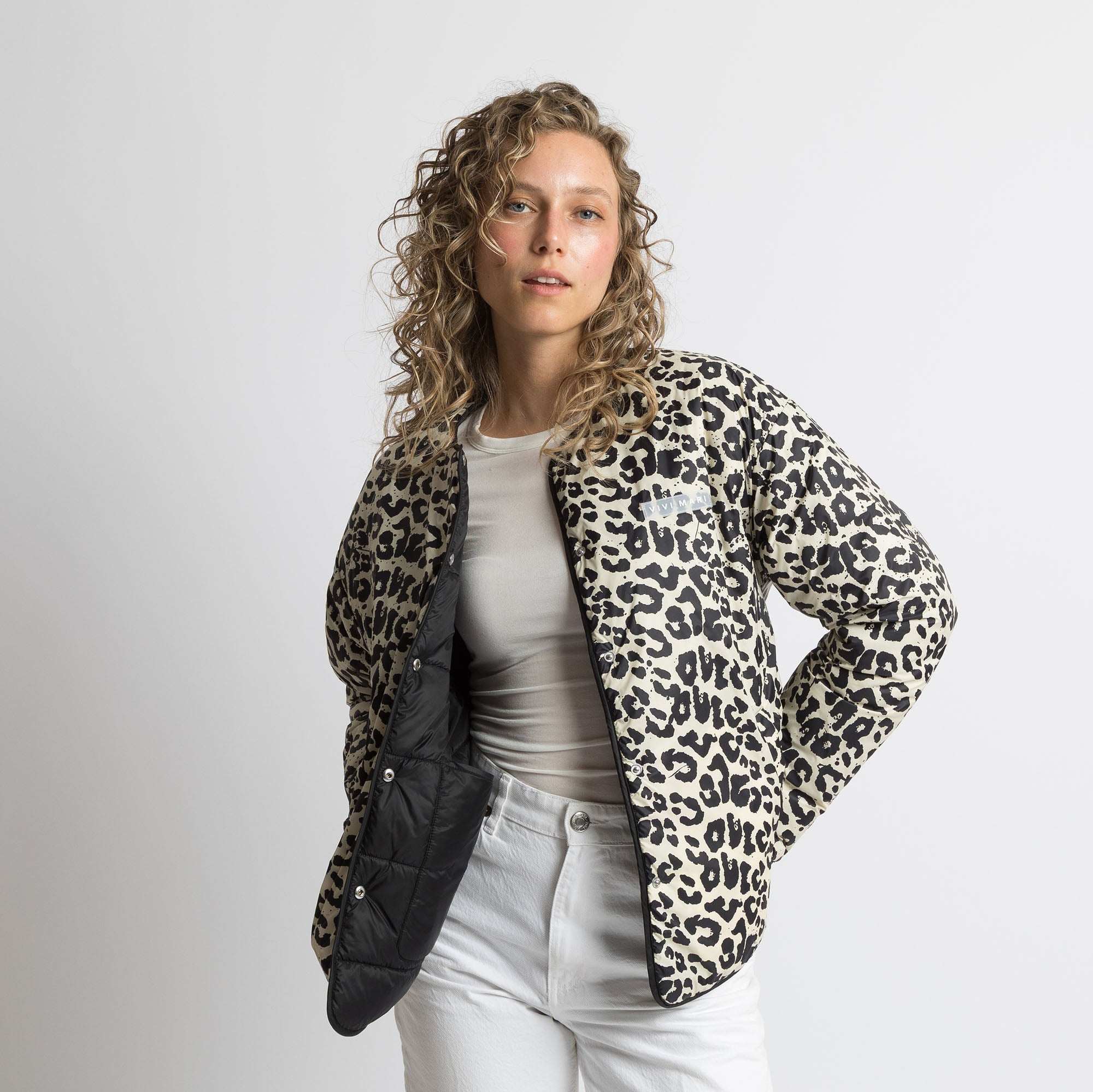 Ultra Light Puffer Jacket black/leo black - sand - VIVI MARI