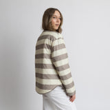 Ultra Light Puffer Jacket mushroom/bold stripes mushroom - sand - VIVI MARI