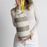 Ultra Light Puffer Jacket mushroom/bold stripes mushroom - sand - VIVI MARI