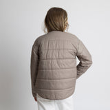 Ultra Light Puffer Jacket mushroom/bold stripes mushroom - sand - VIVI MARI
