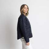 Ultra Light Puffer Jacket navy/leo navy - olive - VIVI MARI