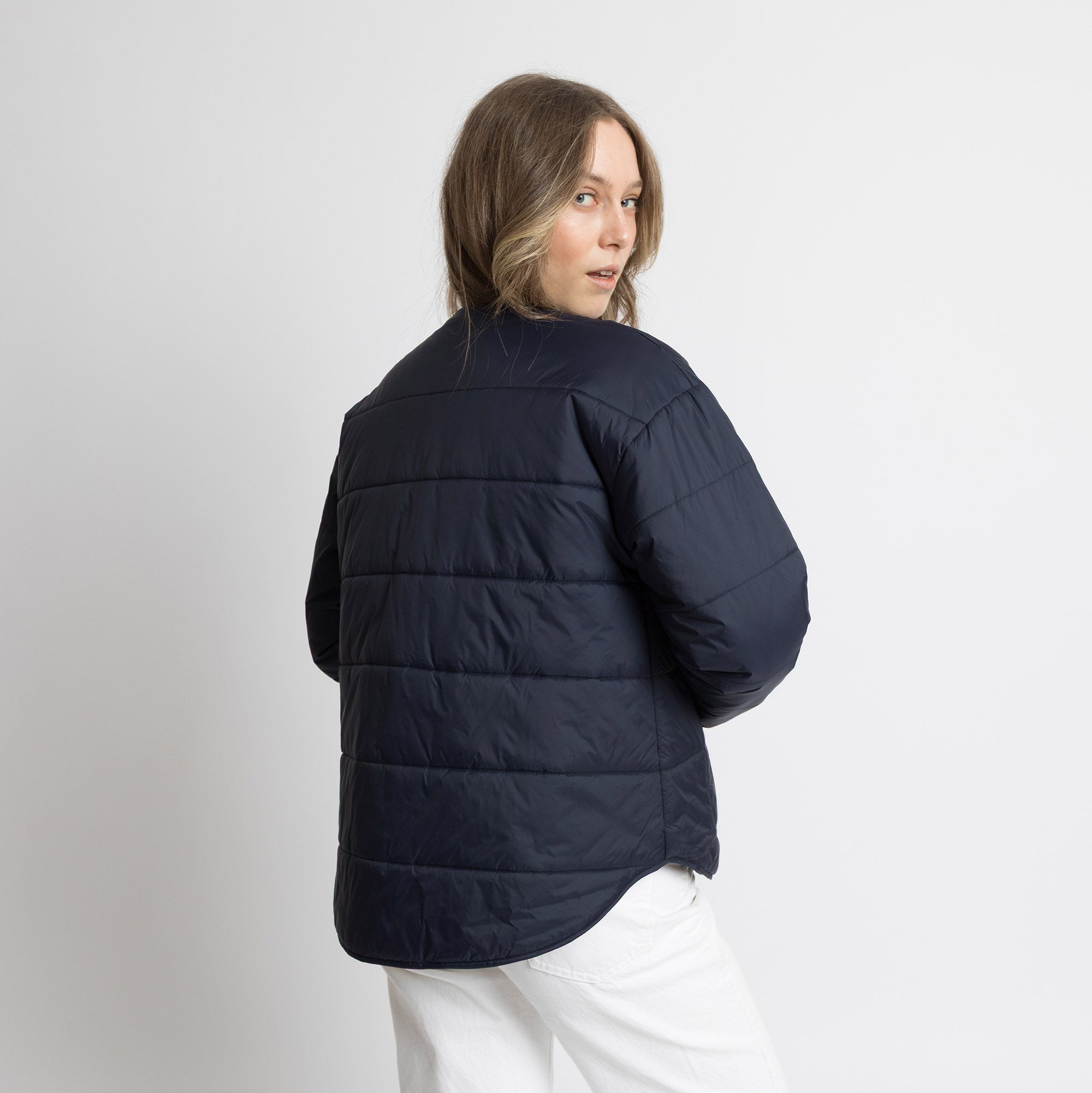 Ultra Light Puffer Jacket navy/leo navy - olive - VIVI MARI