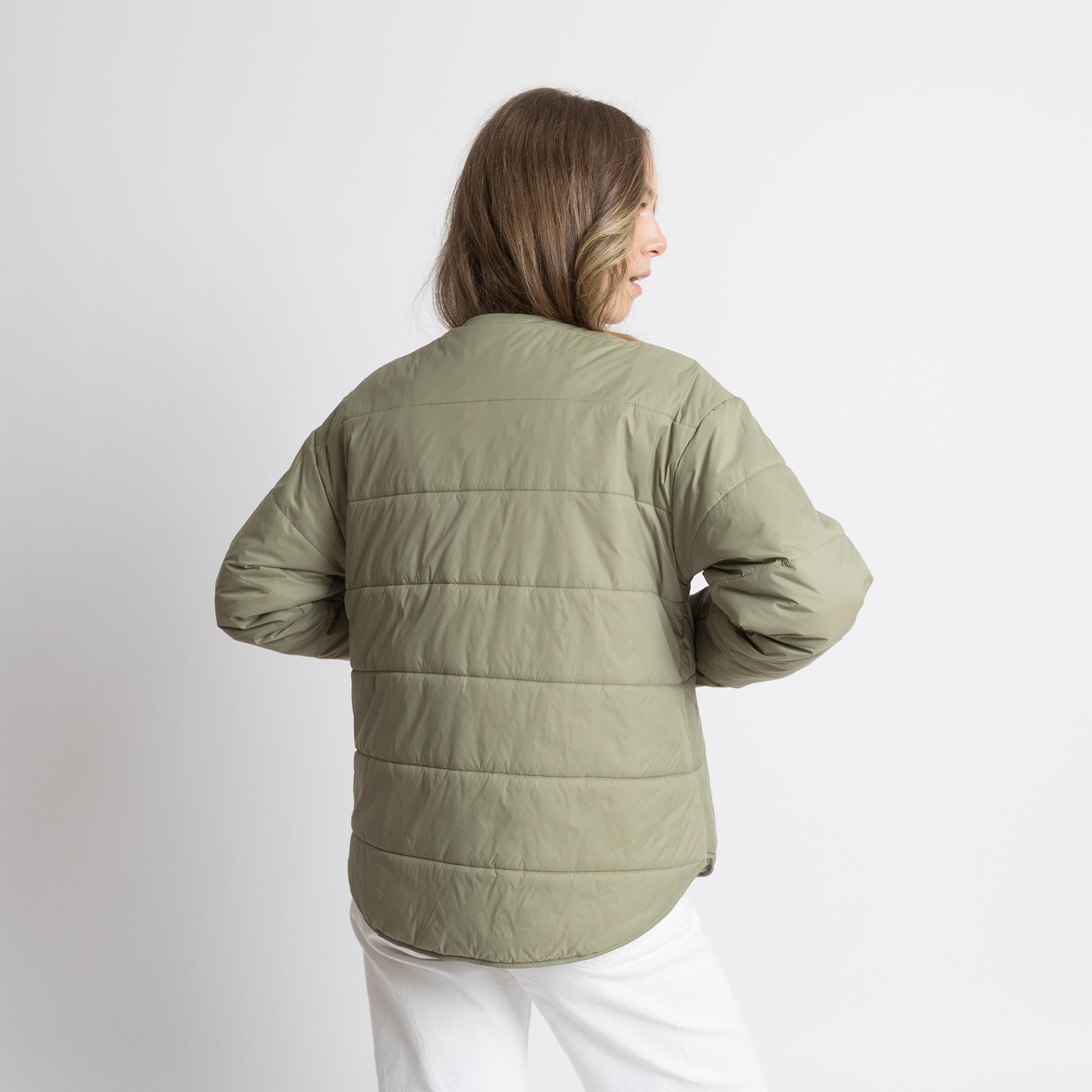 Ultra Light Puffer Jacket pale olive/leo olive - pale olive - VIVI MARI