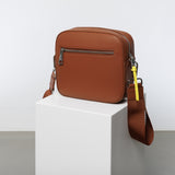 crossbody bag + strap basic woven - tan