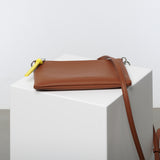 Pouch + strap basic classic thin - tan