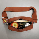 crossbody bag + strap basic woven - tan