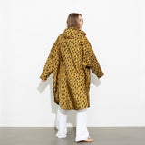 Raincoat drops mustard/black