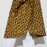 Raincoat drops mustard/black