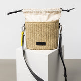 Bucket Bag Straw - black - VIVI MARI