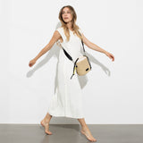 Bucket Bag Straw - black - VIVI MARI