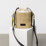 Bucket Bag Straw - black - VIVI MARI