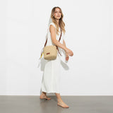 Bucket Bag Straw - tan - VIVI MARI
