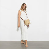 Bucket Bag Straw - tan - VIVI MARI