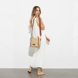 Bucket Bag Straw - tan - VIVI MARI